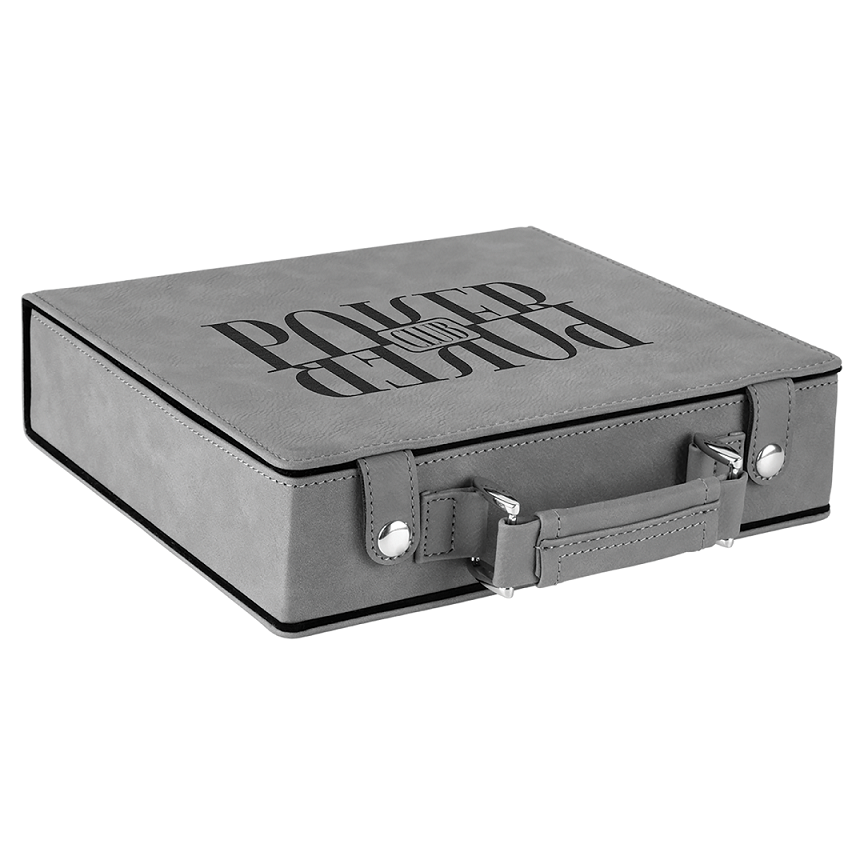 Laserable Leatherette Poker Sets