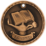 3D Academic Medal - Lamp of Knowledge