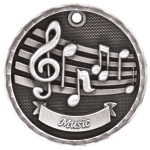 3D Academic Medal - Music