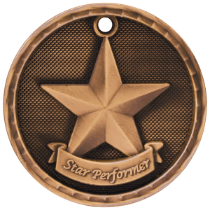 3D Academic Medal - Star Performer