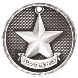 3D Academic Medal - Star Performer