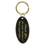 Black Brass Engravable Keychain