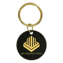 Black Brass Engravable Keychain