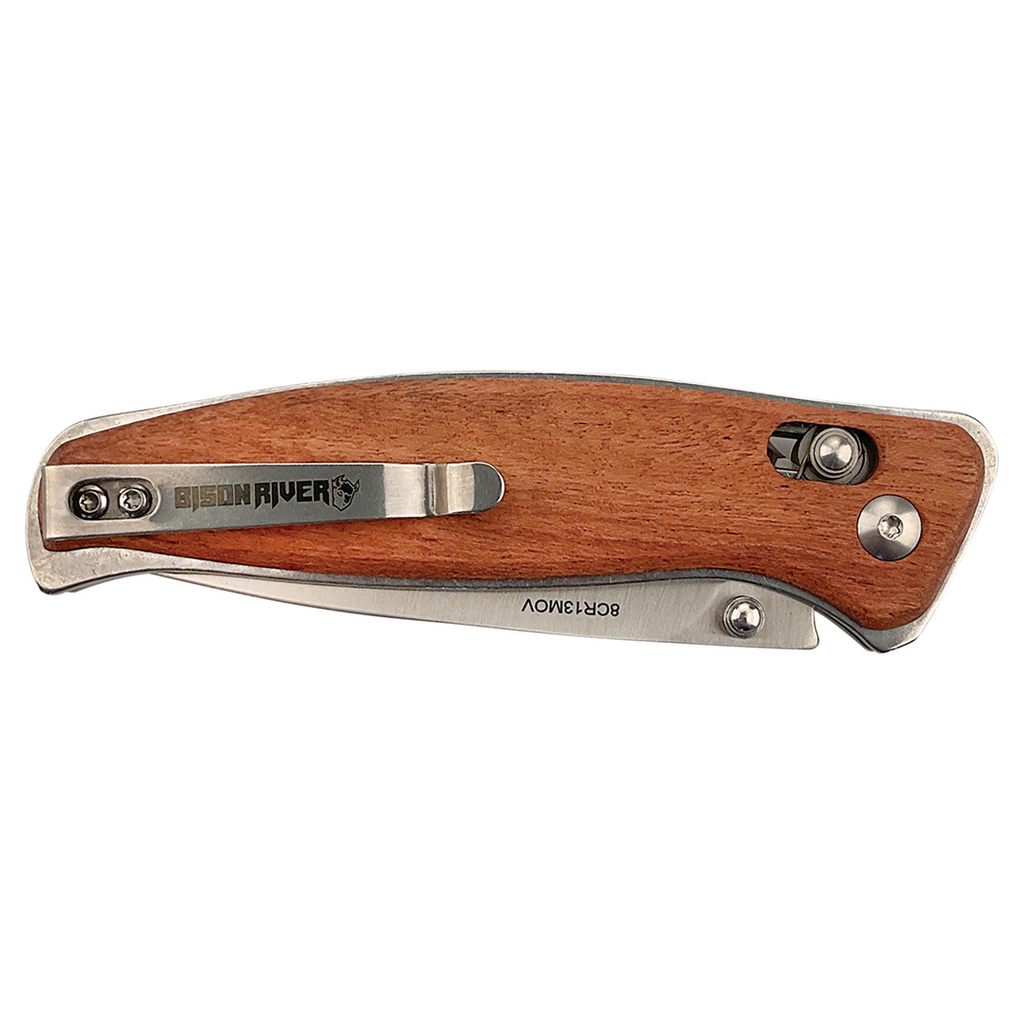 Bison River Button Lock Folding Knife