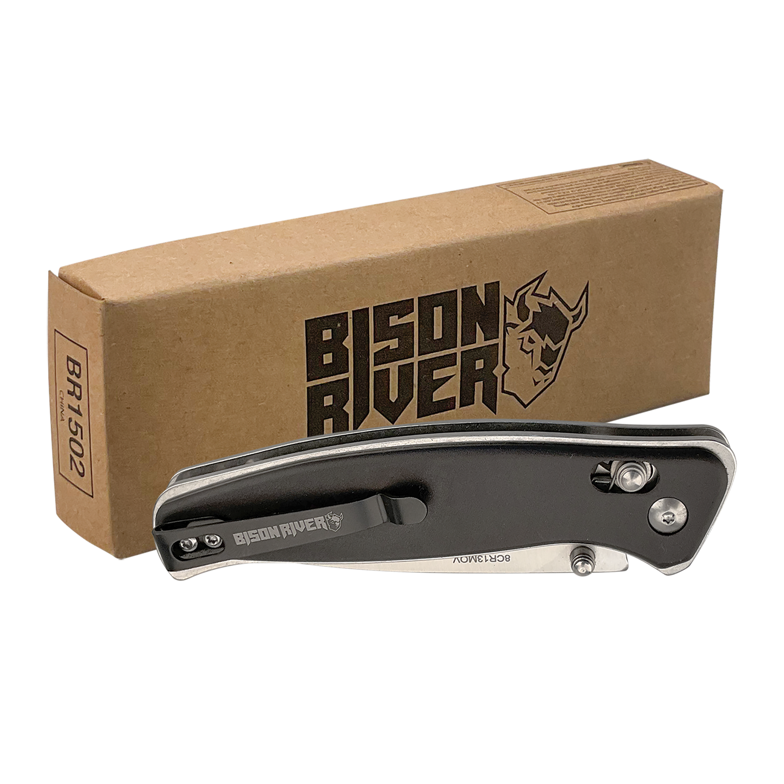 Bison River Button Lock Folding Knife