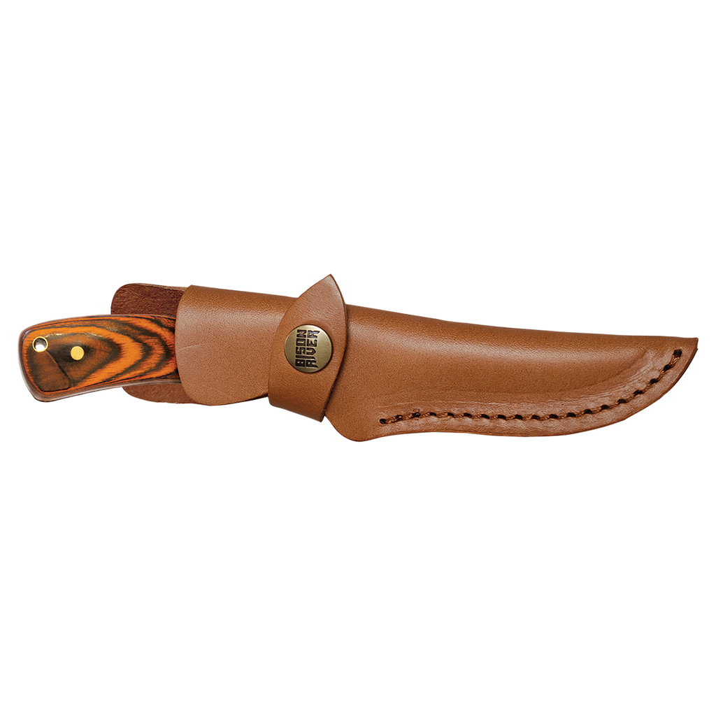 Bison River Fixed Blade Knife with Leather Sheath