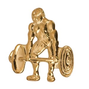Weightlifting Chenille Pin
