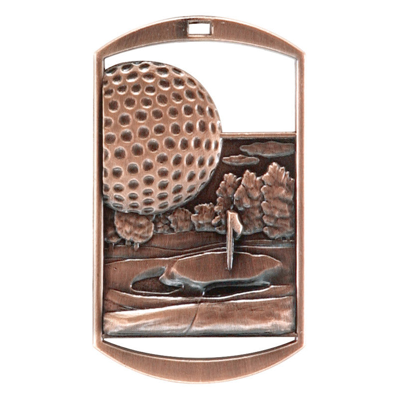 Dog Tag Medal - Golf