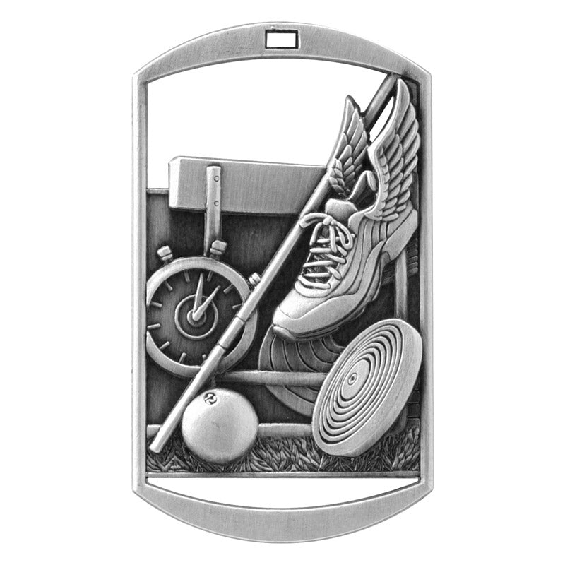 Dog Tag Medal - Track & Field