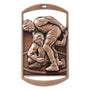 Dog Tag Medal - Wrestling