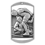 Dog Tag Medal - Wrestling