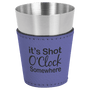 Laserable Leatherette Shot Glasses