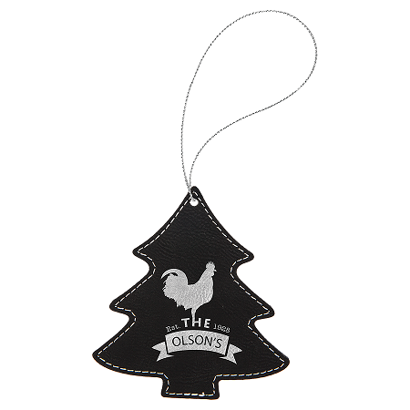 Leatherette Tree Ornaments