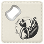 Leatherette Bottle Opener Coaster