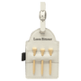 Leatherette Golf Bag Tag with 3 Wooden Tees