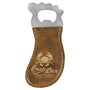 Leatherette Foot Shaped Bottle Opener with Magnet