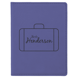 Laserable Leatherette Passport Holders
