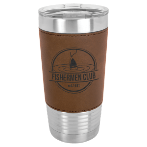 Insulated Leatherette Wrapped Tumbler - 20 oz.