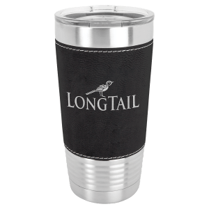 Insulated Leatherette Wrapped Tumbler - 20 oz.