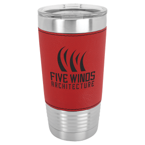 Insulated Leatherette Wrapped Tumbler - 20 oz.