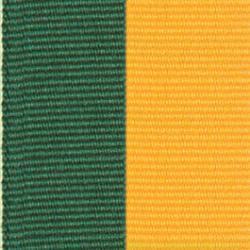 Neck Ribbon - Hunter Green & Gold