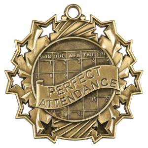 Ten Star Medal - Perfect Attendance