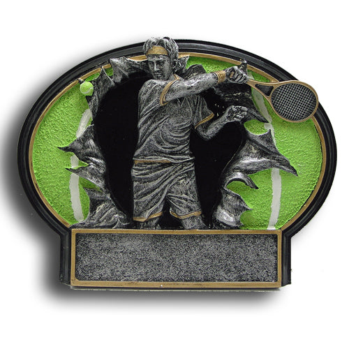 Tennis Burst Thru Resin Plate