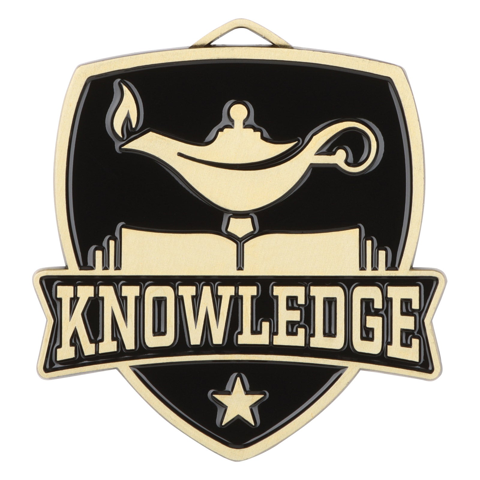 Shield Medal - Lamp of Knowledge