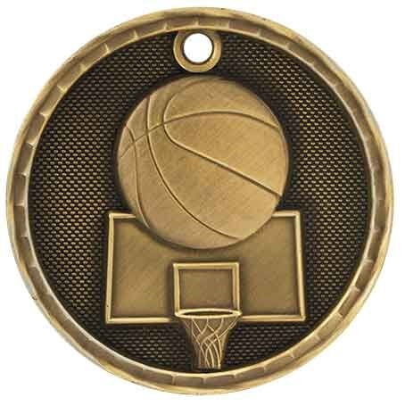 3D Sport Medal - Basketball