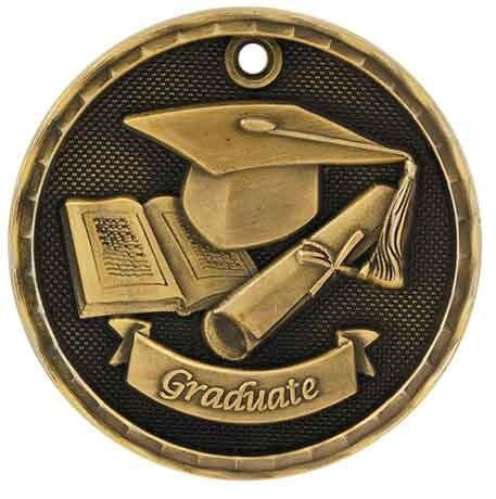 3D Academic Medals - Graduate