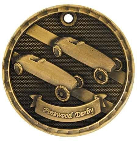 3D Sport Medal - Pinewood Derby