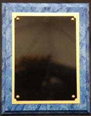 Blue Marbled Plaque