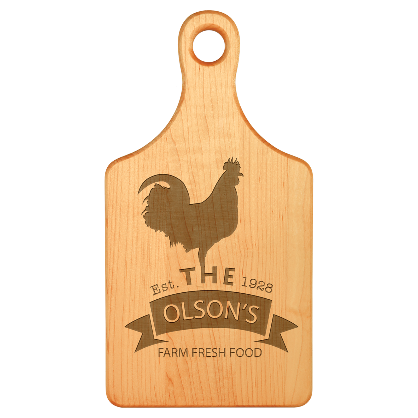 Paddle Shape Cutting Board