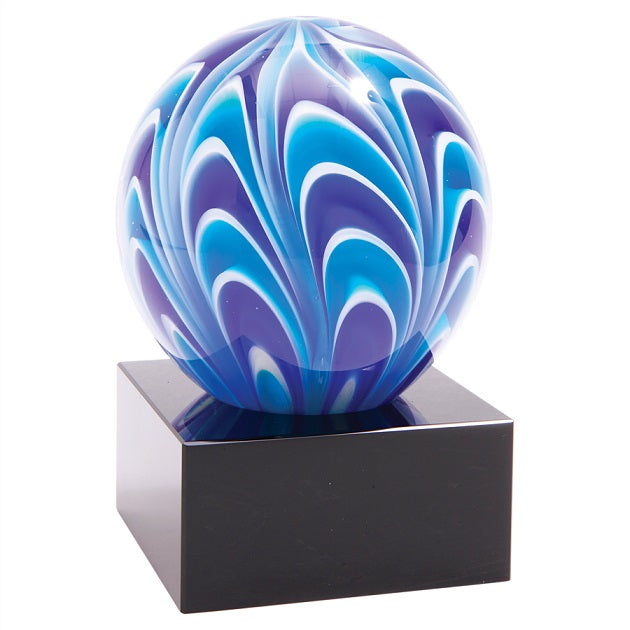 Two-Tone Blue & White Sphere