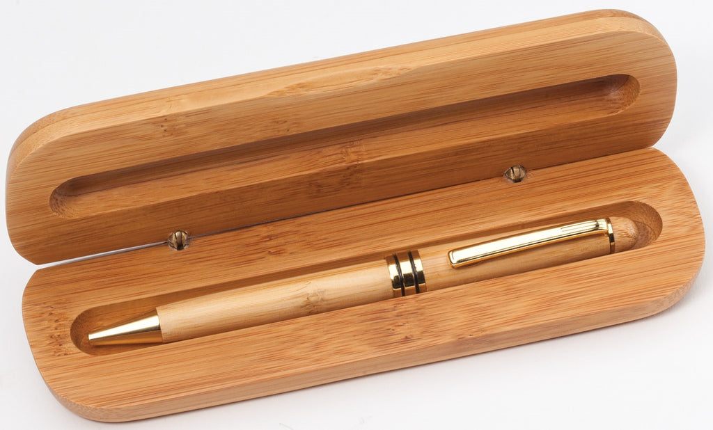 Genuine Bamboo Pen & Case