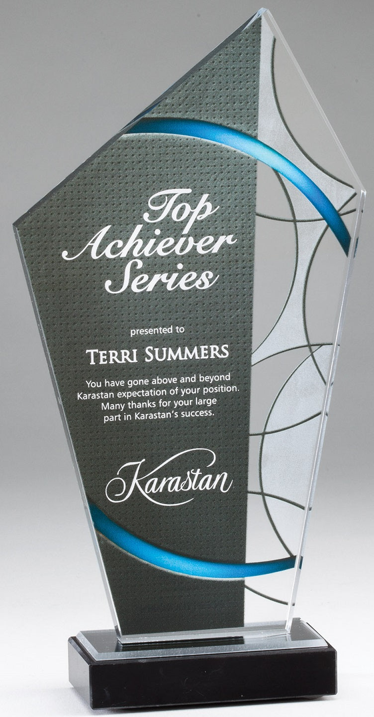 Elegant Stained Glass Acrylic Award