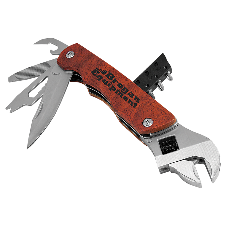 Wrench Multi-Tool with Wood Handle/Bag