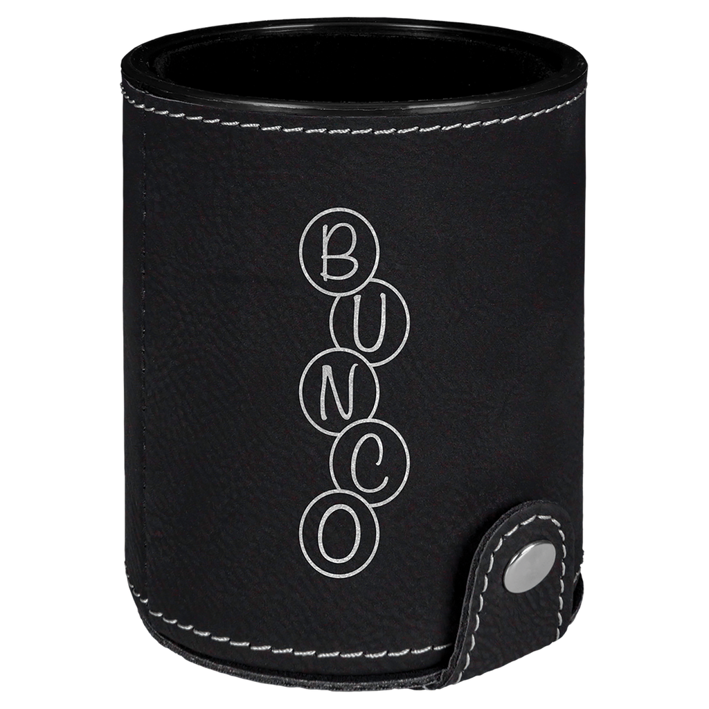 Laserable Leatherette Dice Cup