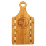 Paddle Bamboo Cutting Board with Butcher Block Inlay