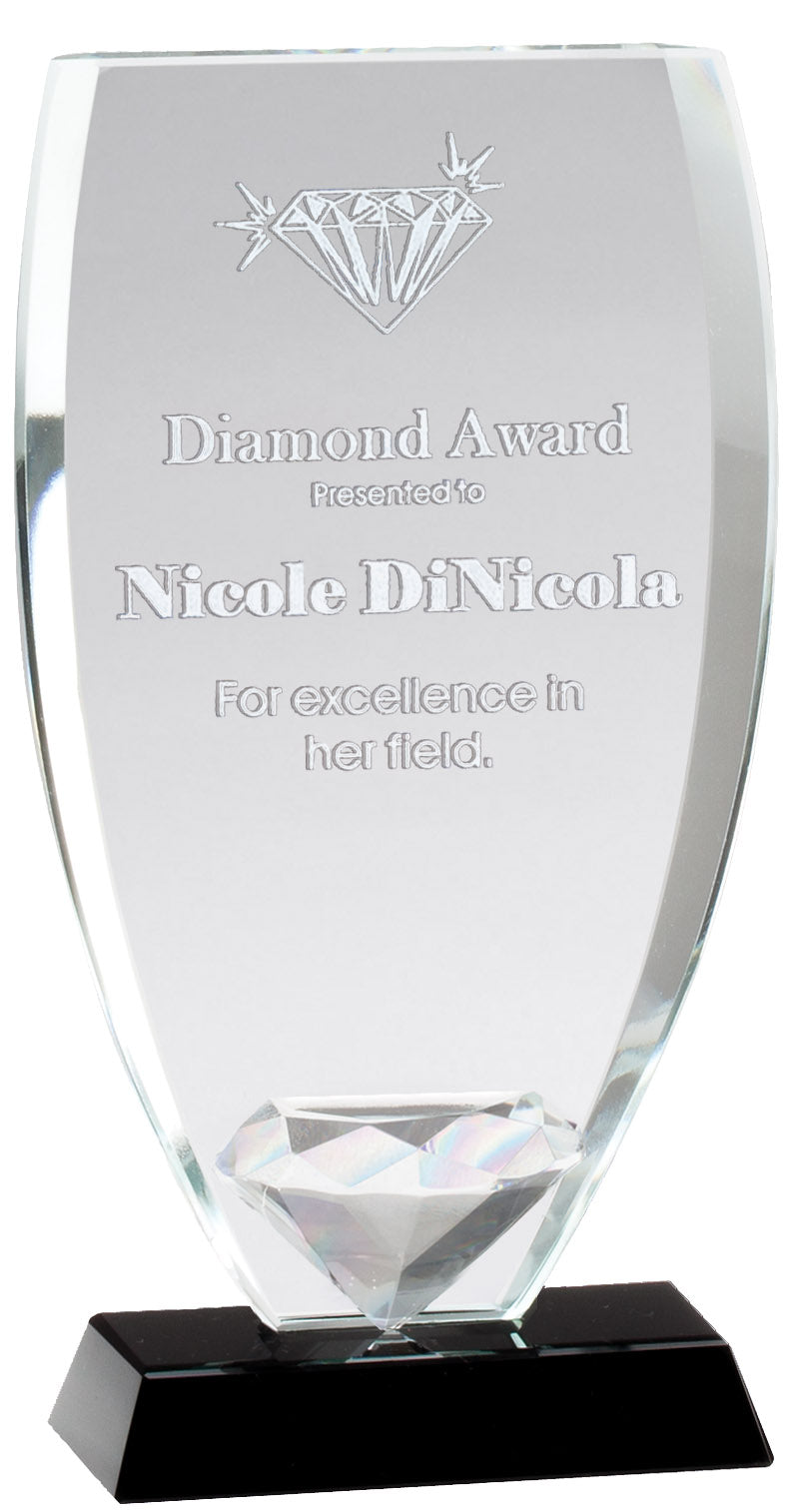 Diamond Shield Glass Award