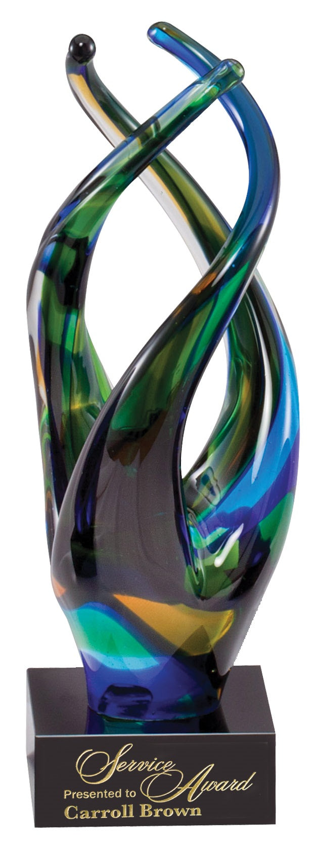 Intertwined Glass Art Sculpture