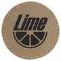 Laserable Leatherette Circle Patches