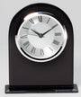Black Glass Domed Clock