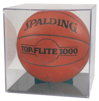 Basketball/Soccer Ball Display Case with Grandstand Holder
