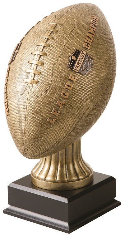 Premium Antique Gold Fantasy Football Trophy