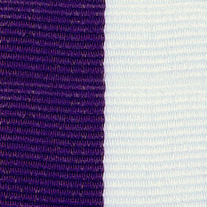 Neck Ribbon - Purple & White