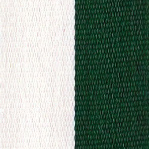 Neck Ribbon - Hunter Green & White
