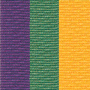 Neck Ribbon - Purple, Green, & Gold