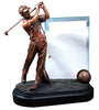 Gallery Collection - Bronze Golfer with Glass Plaque