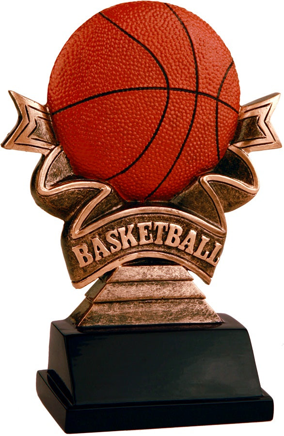 Basketball Ribbon Resin – BJs Trophy